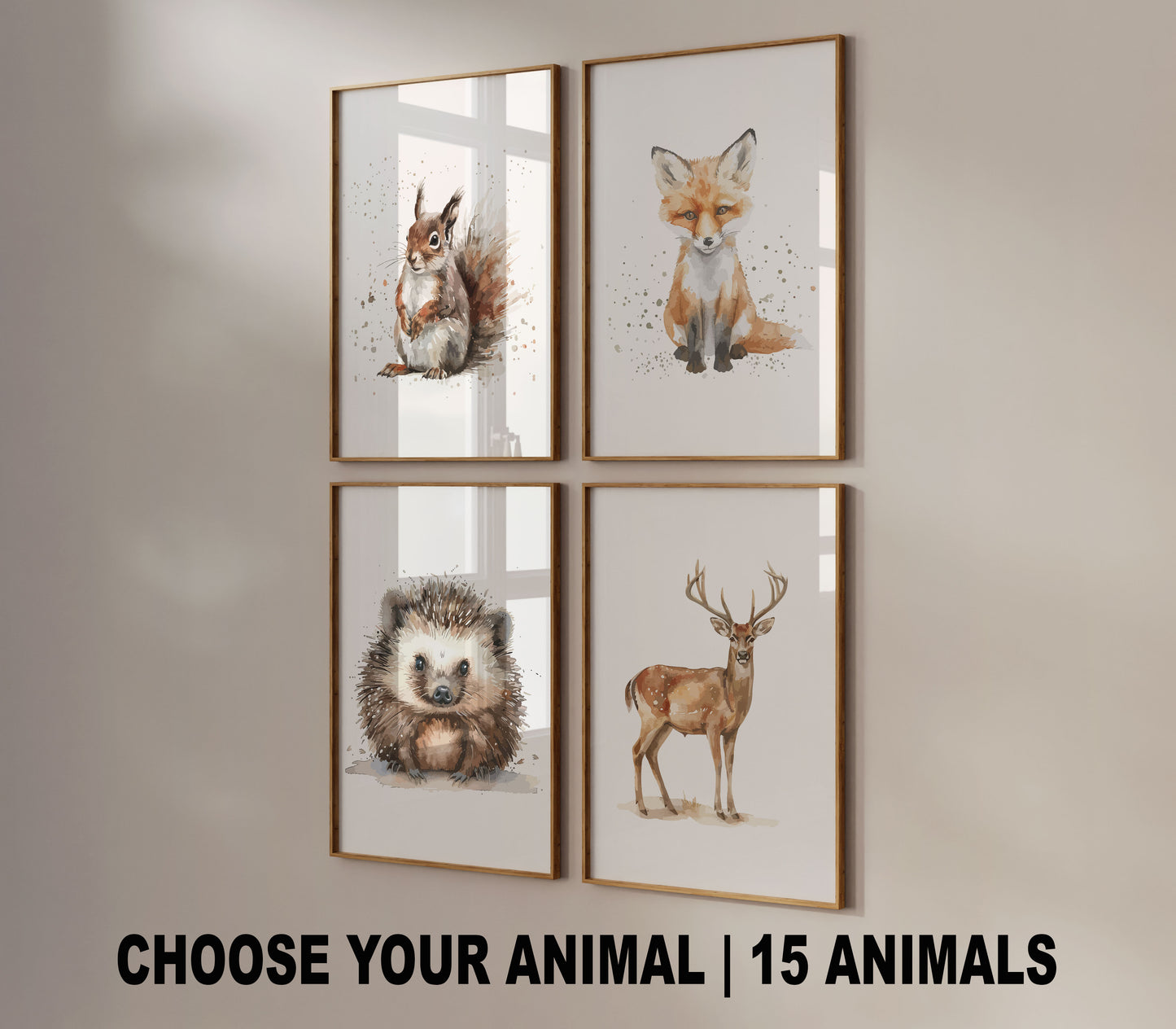 Woodland Nursery Prints Baby Room Decor