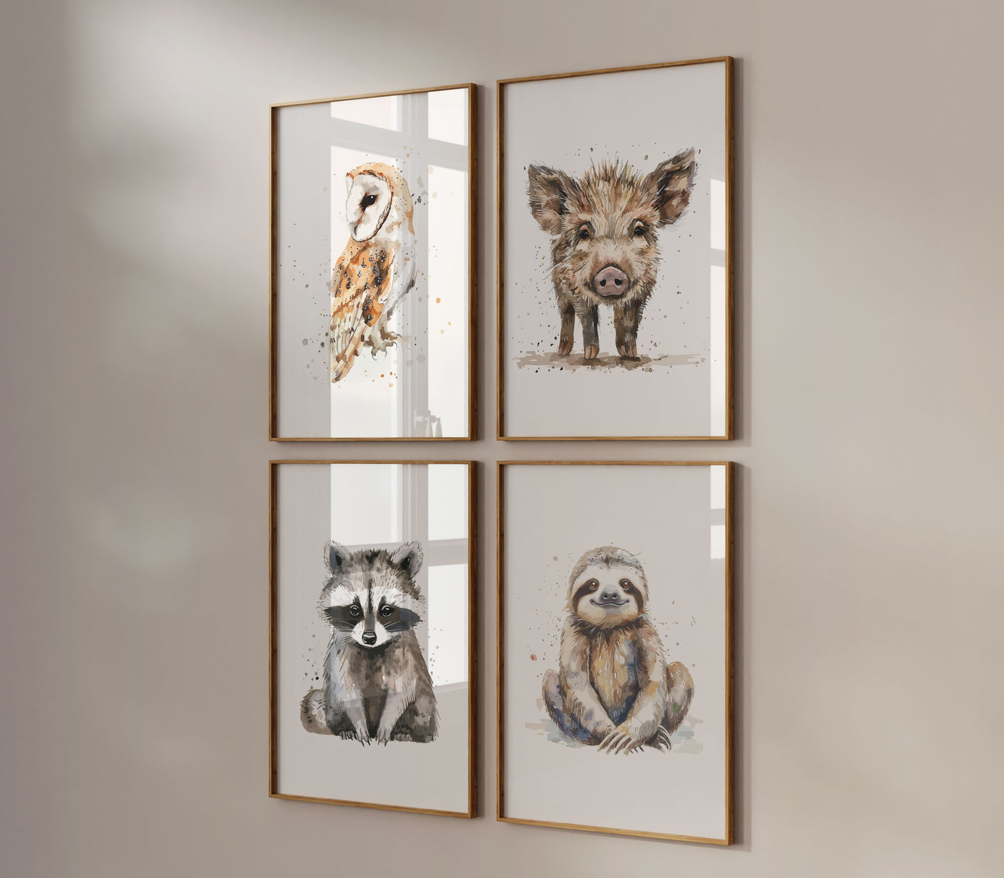 Woodland Nursery Prints Baby Room Decor