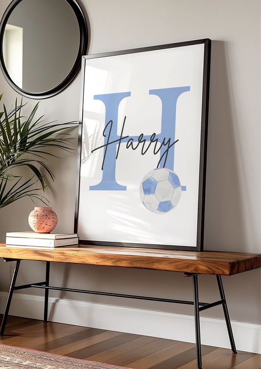 Football Personalised Name Print