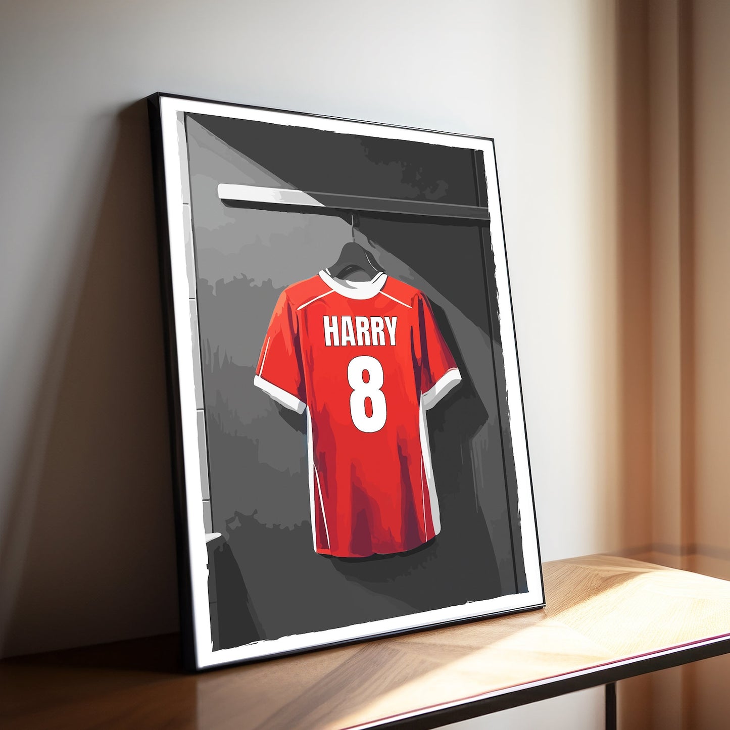 Personalised Football Shirt Wall Art Print