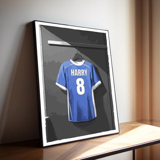 Personalised Football Shirt Wall Art Print