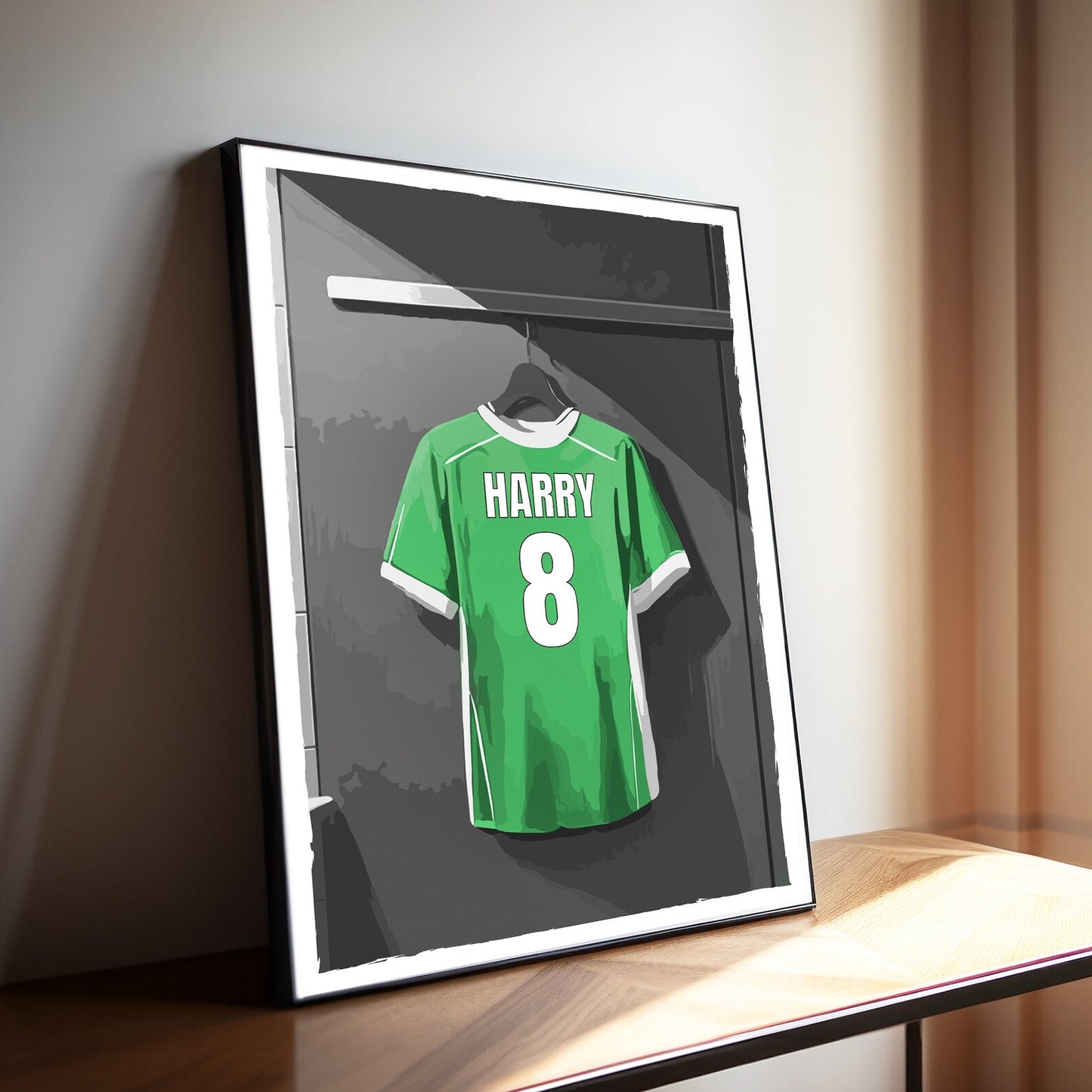 Personalised Football Shirt Wall Art Print