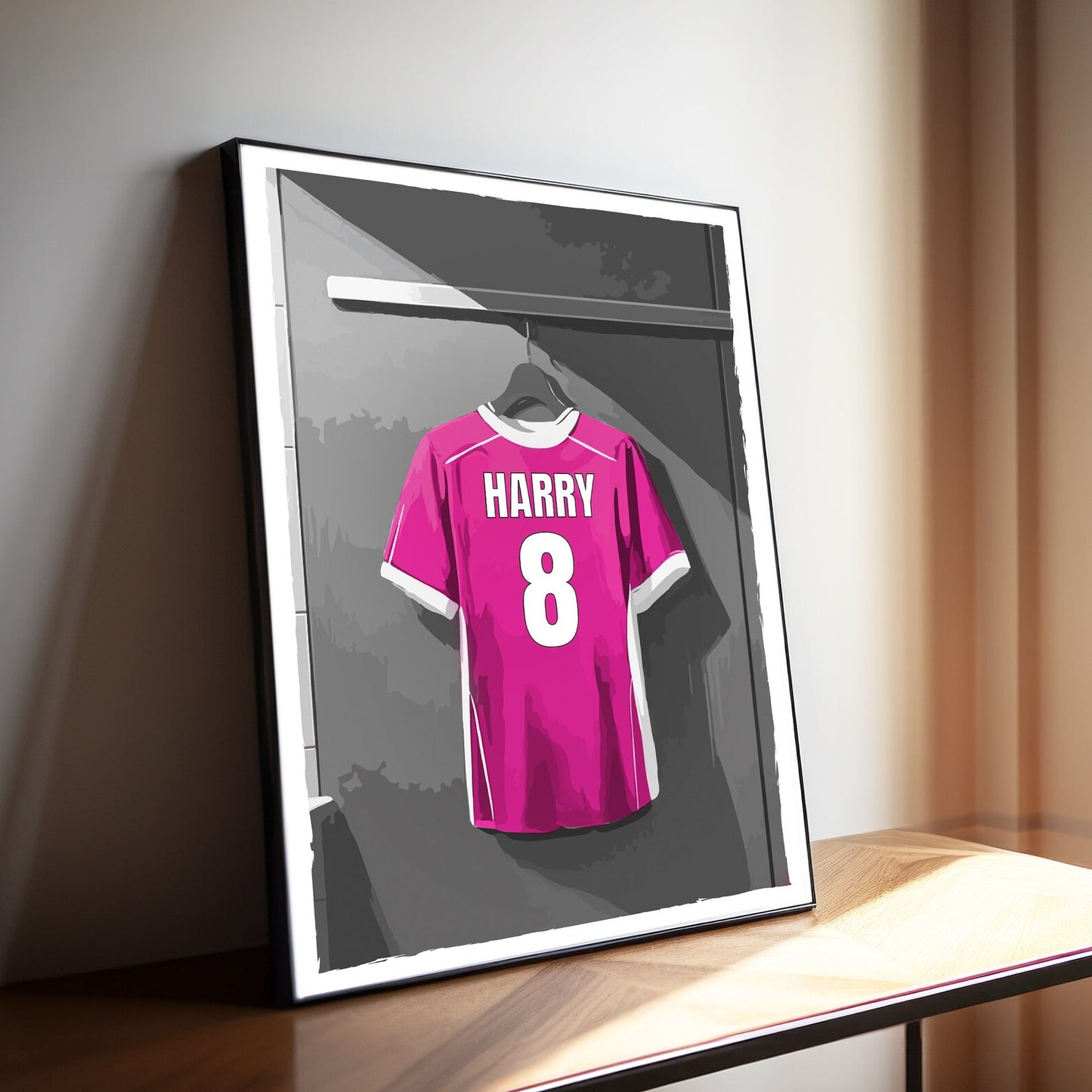 Personalised Football Shirt Wall Art Print