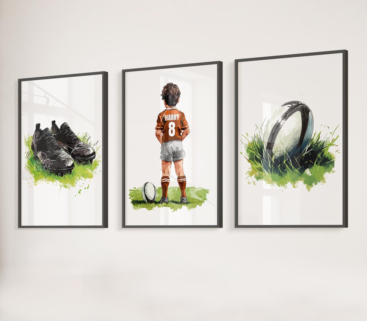 Personalised Rugby Wall Art