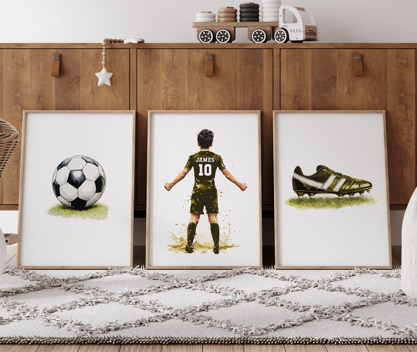 Personalised Football Gift for Boys Bedroom