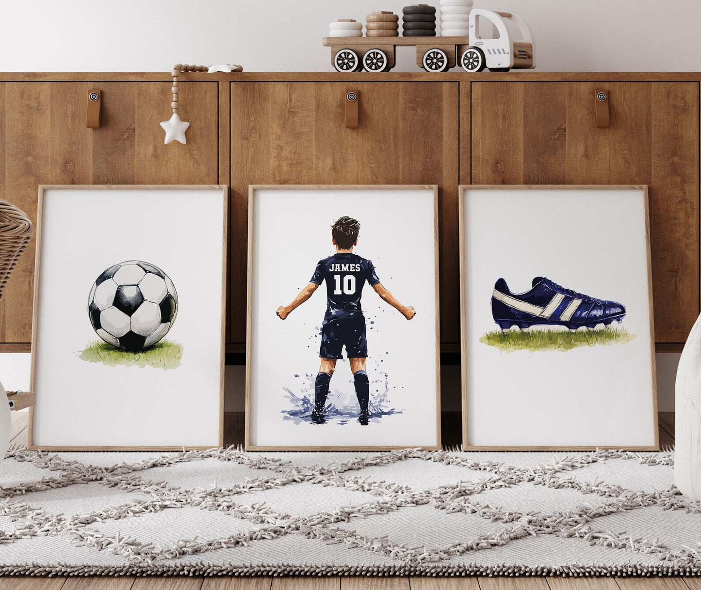 Personalised Football Gift for Boys Bedroom