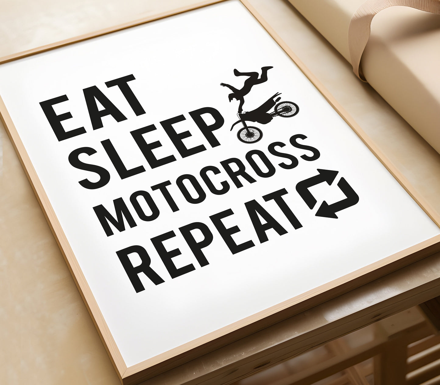 Motocross Wall Art Set of 3, Motocross Prints, Dirt Bike Wall Art, Motorbike Wall Prints, Boys Bedroom Wall Art, Biker Art Gift For Son