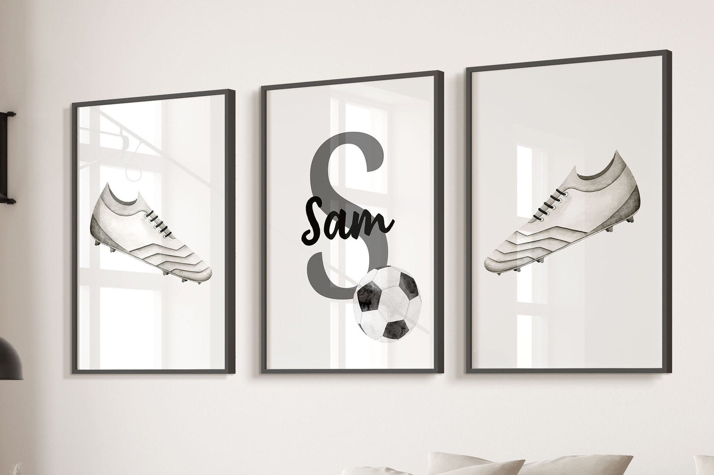 Football Personalised Name Print | Football bedroom print | Personalised Sport Print | Football artwork | Football Fan Artwork |Football art