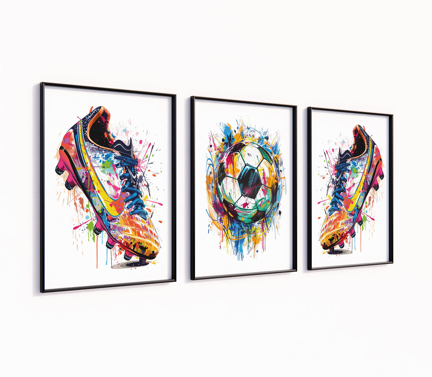 Set of 3 Football Wall Art Prints, Football Room Decor, Boys Bedroom Decor, Kids Bedroom Football Posters, Football Gifts For Son Brother