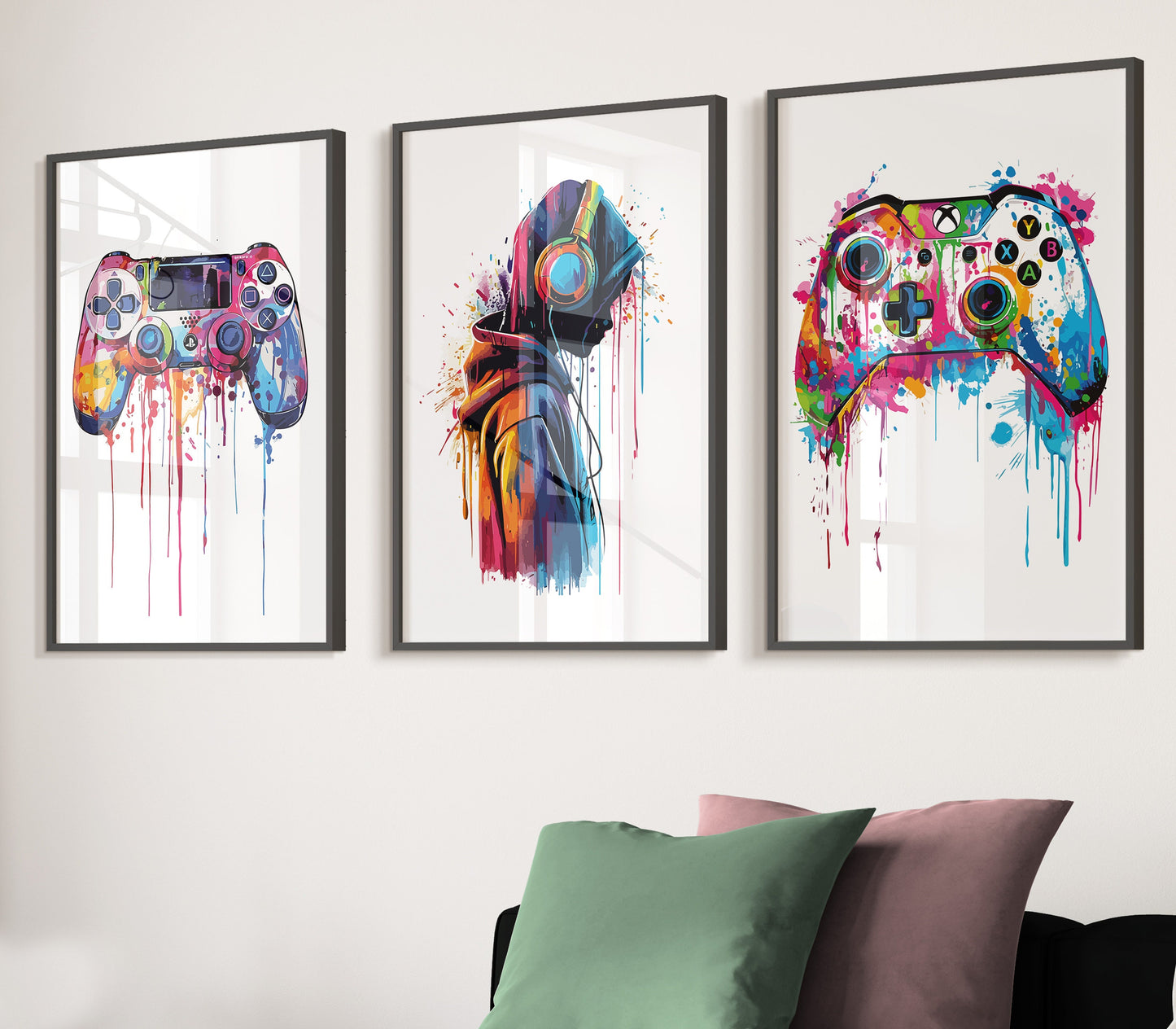 Gaming Prints, Set of 3 Games Posters, Gaming Room Decor, Gaming Wall Art, Gaming Gift, Boys Bedroom Decor, Teen Room Prints, Gamer Decor