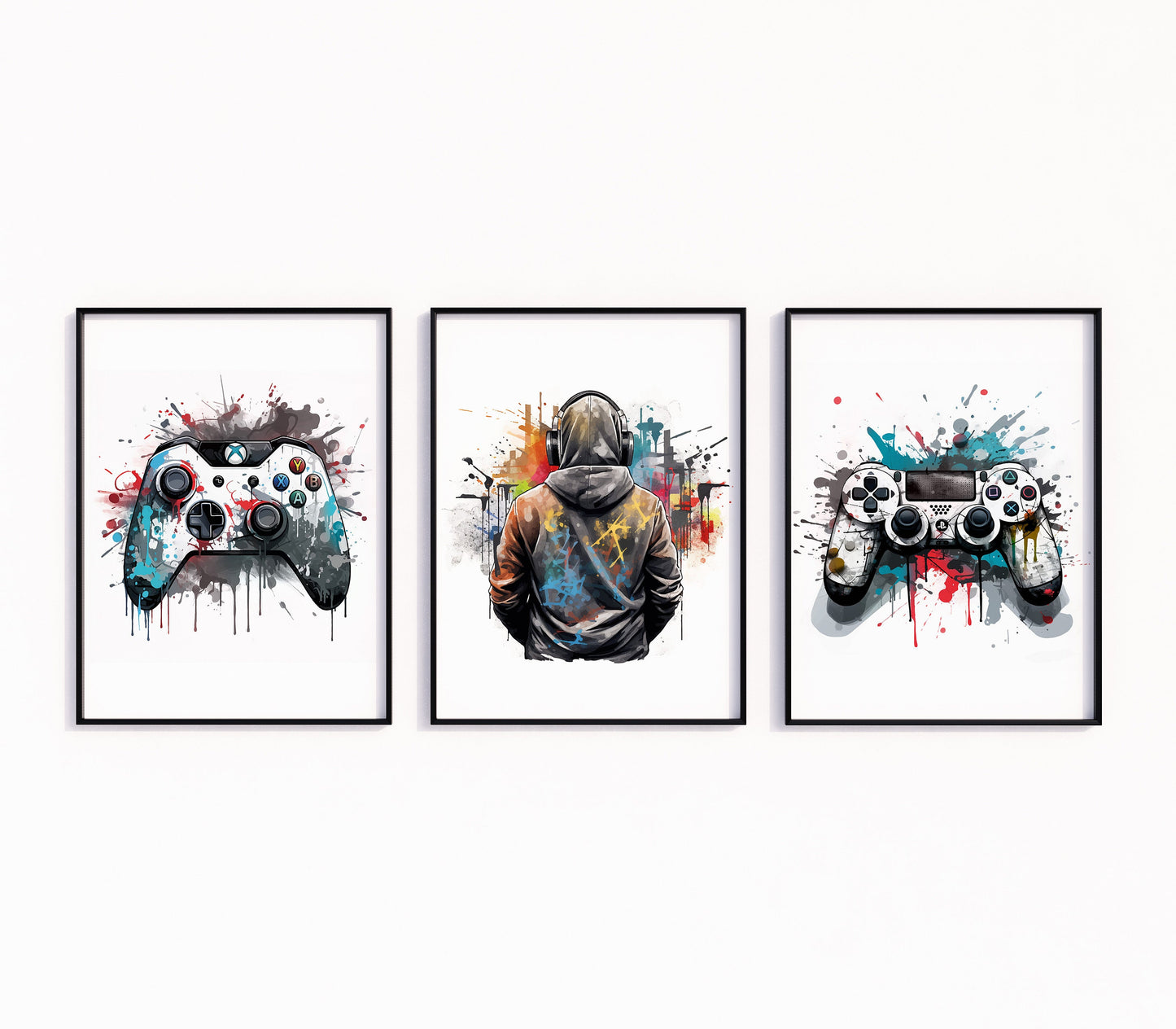 Set of 3 Gaming Prints, Gamer Decor, Gamer Wall Art, Teen Room Prints, Boys Bedroom Decor, Gaming Wall Art, Games Room Poster, Video Games