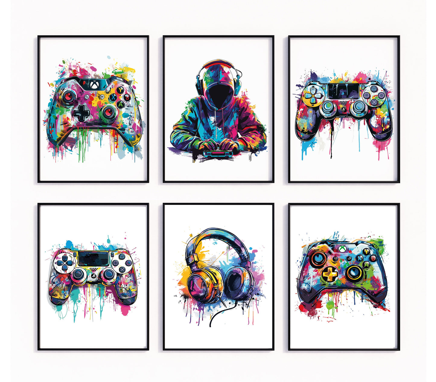 Gaming Prints Gaming Decor, Gamer Wall Art, Video Game Decor, Teen Room Prints, Boys Bedroom Decor, Gaming Wall Art, Graffiti Wall Art Print