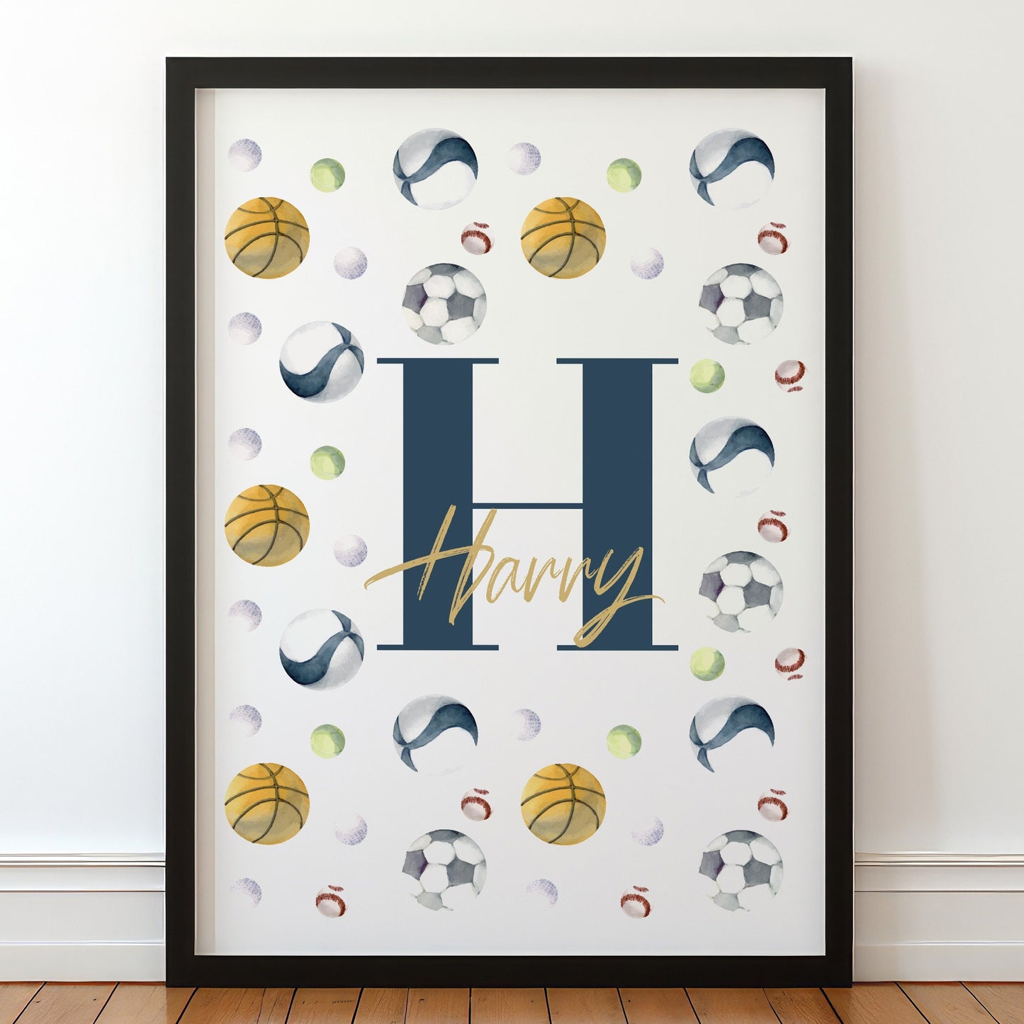 Personalised Football Gift | Football Gifts For Boys | Sports Poster Print | Football Fan Wall Art | Boys Bedroom Decor | Custom Sports Art