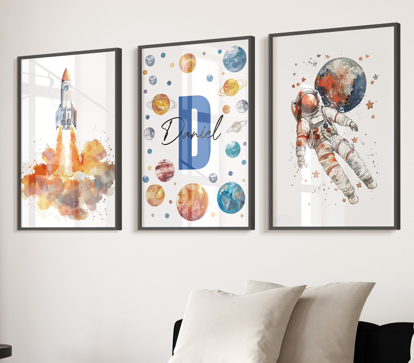 Space Prints, Personalised Nursery Prints, Nursery Decor, Boys Bedroom Decor, Space Decor, Space Bedroom Prints, Boys Bedroom Wall Art Print