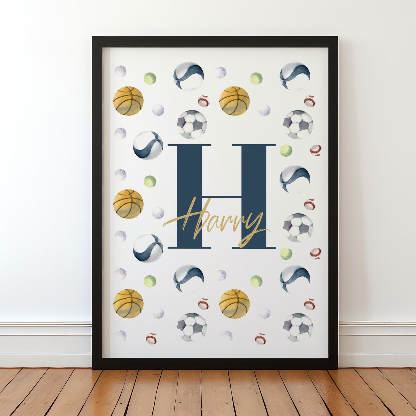 Personalised Football Gift | Football Gifts For Boys | Sports Poster Print | Football Fan Wall Art | Boys Bedroom Decor | Custom Sports Art