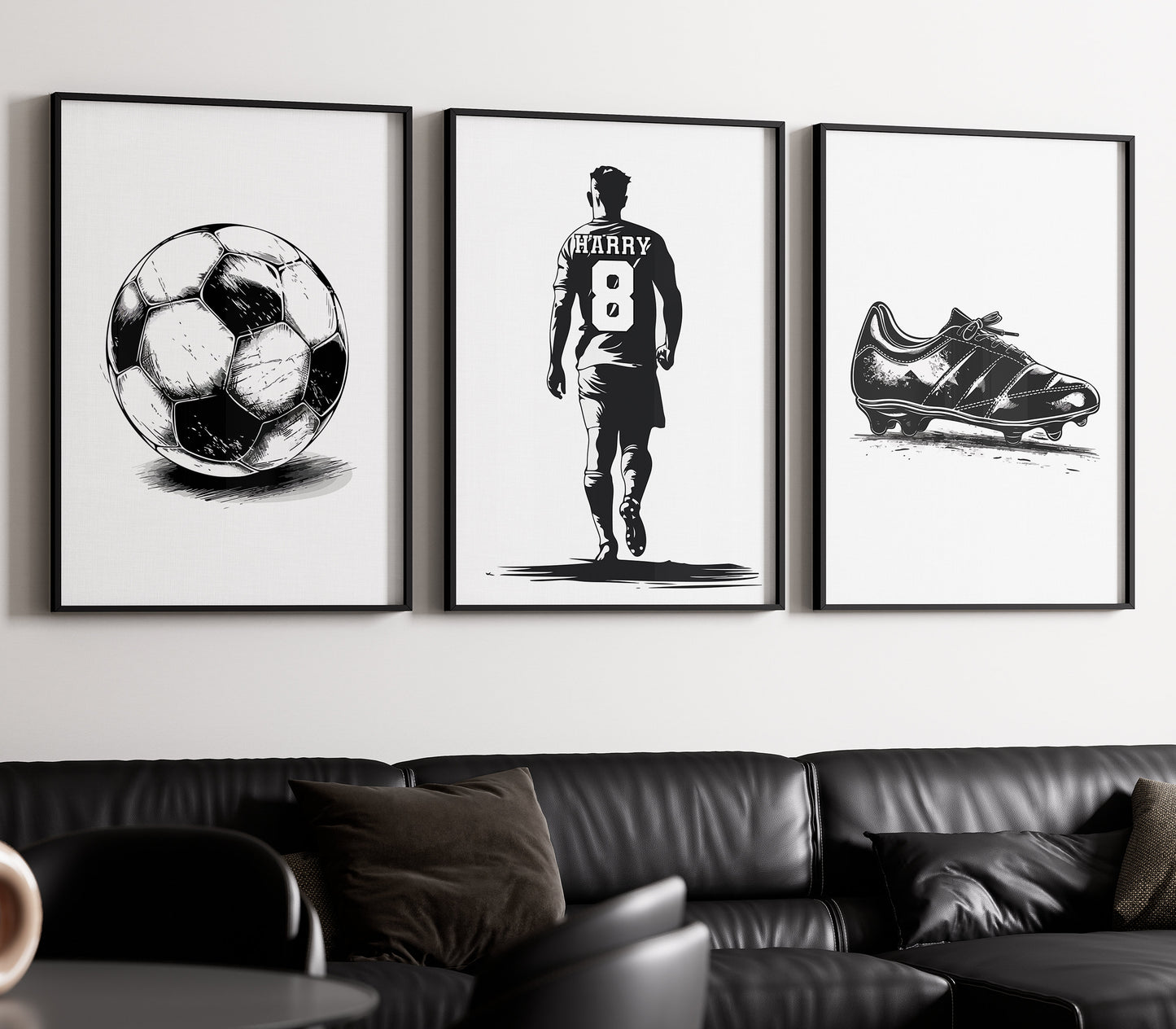 Personalised Football Wall Art Prints Custom Football Poster, Boys Bedroom Decor, Teen Room Decor, Football Wall Art, Football Prints Decor