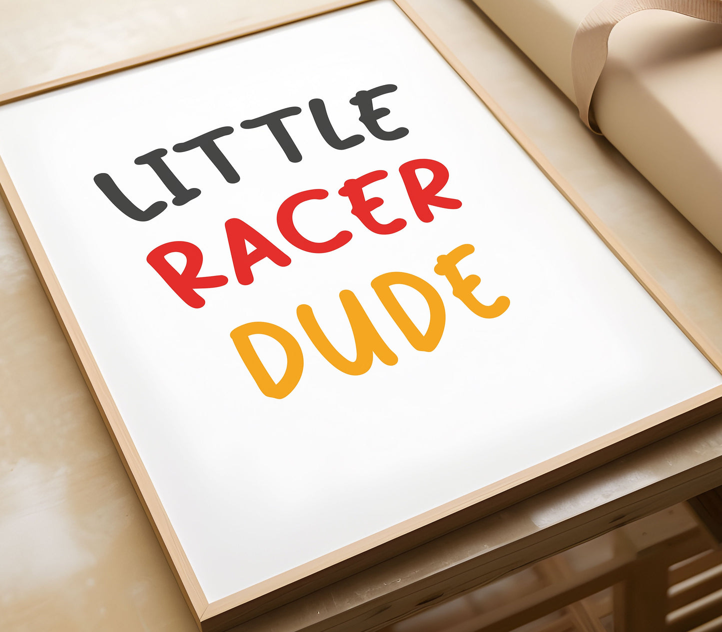 Motocross Wall Decor, Dirt Bike Print, Boy Wall Art, Motorbike Decor, Little Racer Dude, Biker Wall Art, Boys Nursery Prints, Toddler Room