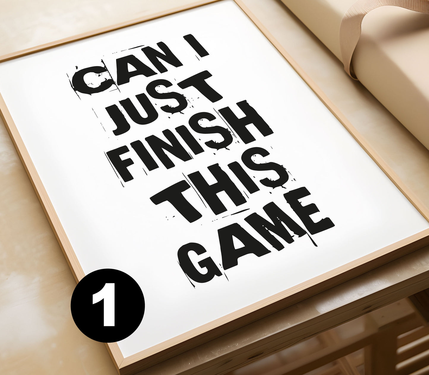 Gaming Print, Can I Just Finish This Game, Gaming Gifts, Gaming Wall Art, Gift For Gamer, Boys Bedroom Poster, Games Room Decor, Gamer Gift