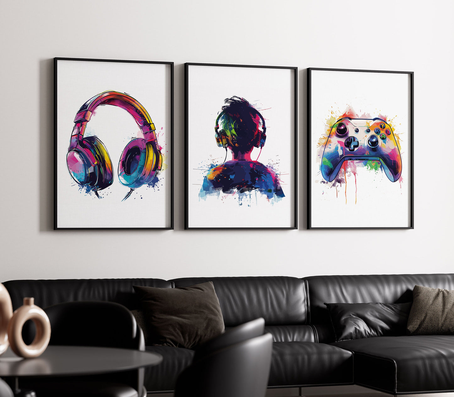 Set of 3 Gaming Prints, Gamer Decor, Gamer Wall Art, Teen Room Prints, Boys Bedroom Decor, Gaming Wall Art, Games Room Poster, Son Gifts