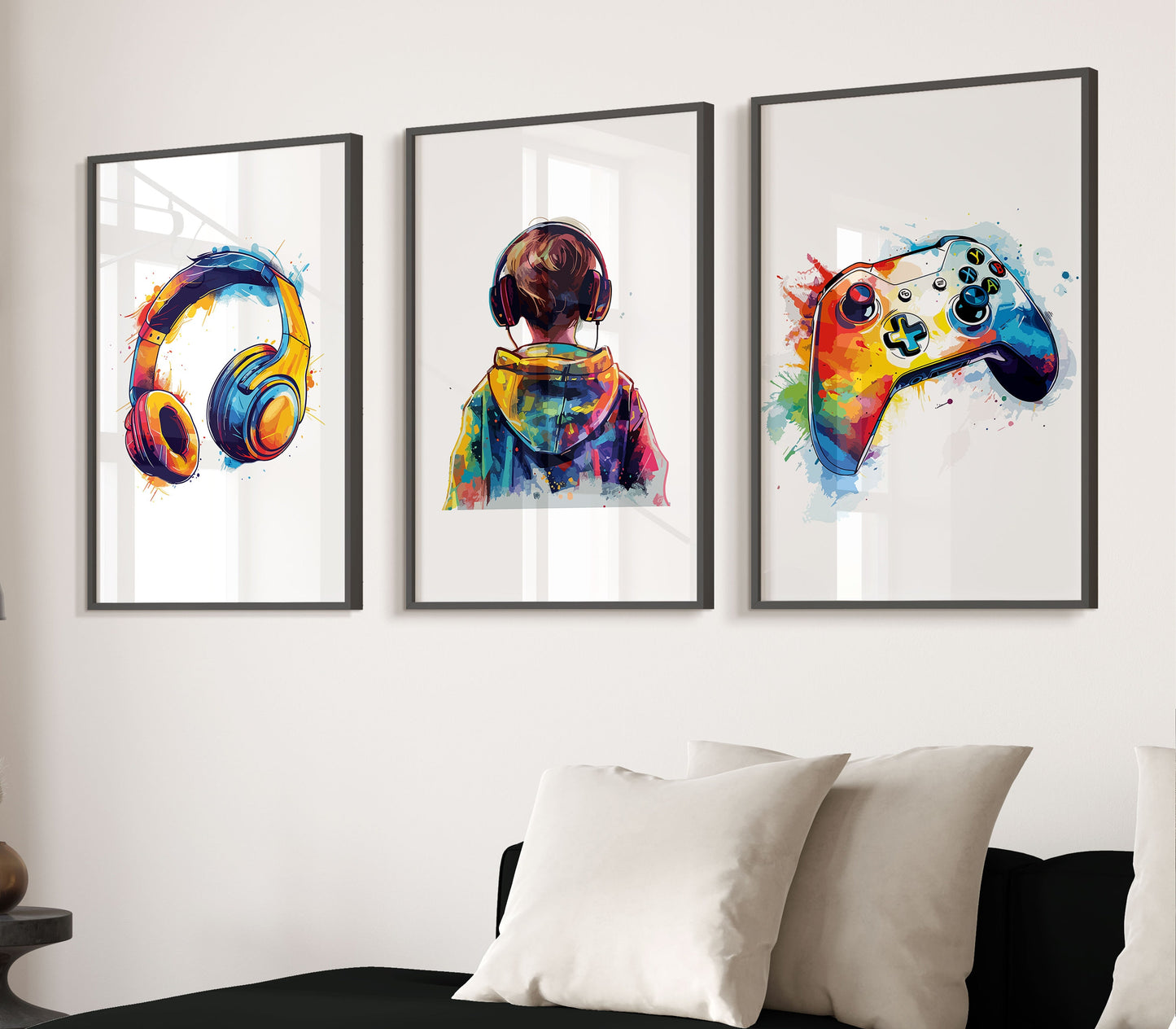 Set of 3 Gaming Prints, Gamer Decor, Gamer Wall Art, Teen Room Prints, Boys Bedroom Decor, Gaming Wall Art, Games Room Poster, Gamer Gifts