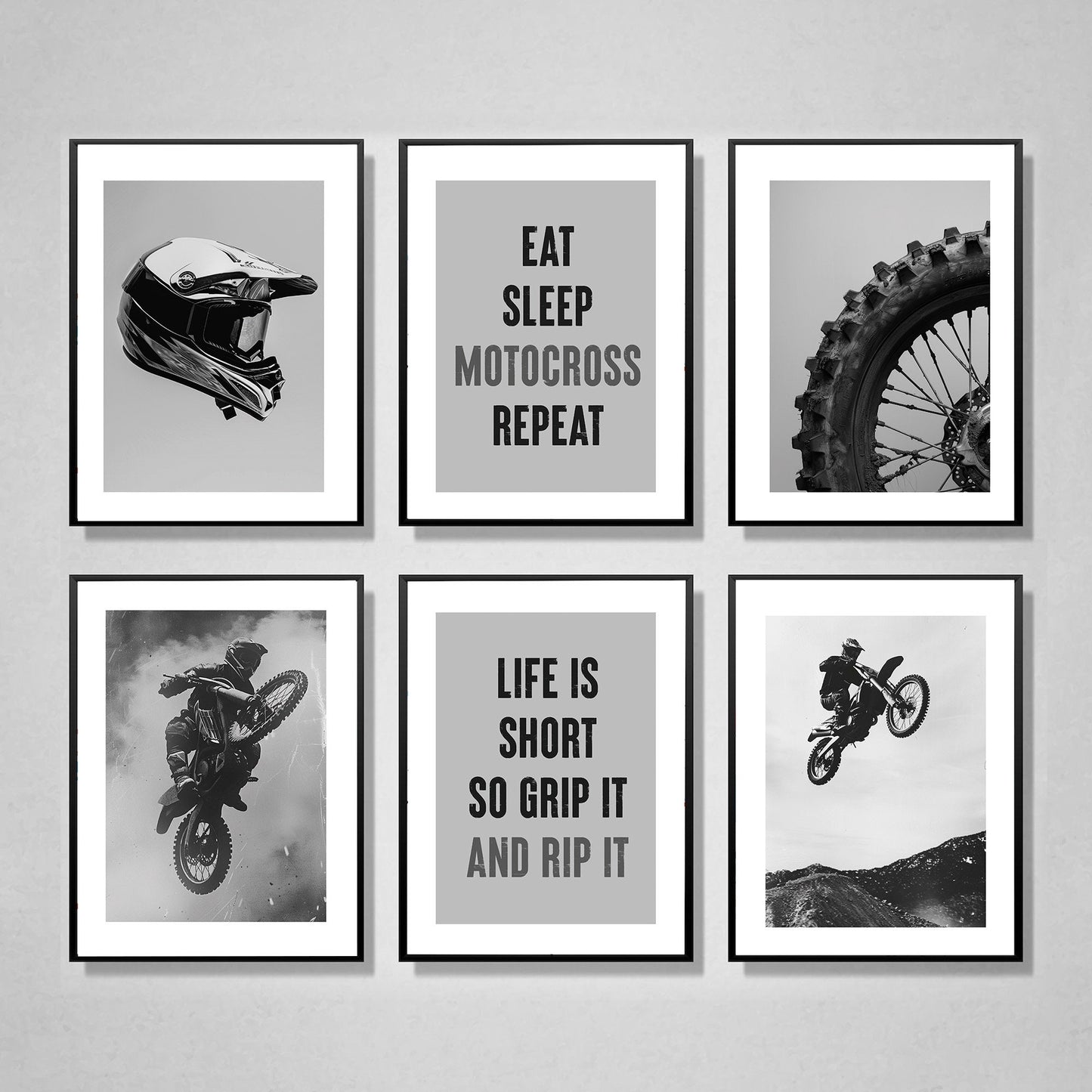 Motocross Wall Art Prints, Dirt Bike Prints, Motocross Posters, Biker Gifts, Boys Bedroom Decor, Rider Wall Art Decor, Motorcycle Prints