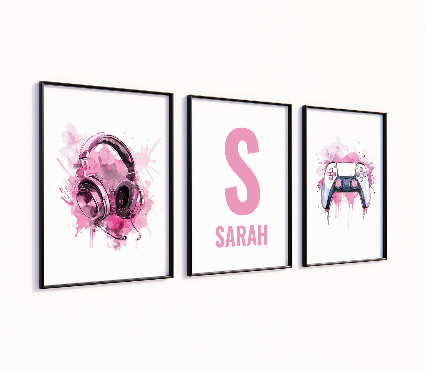 Personalised Gaming Wall Art Prints Personalised Gaming Prints Boys Bedroom Decor, Kid Bedroom Gamer Decor, Games Room Decor, Gamer Prints