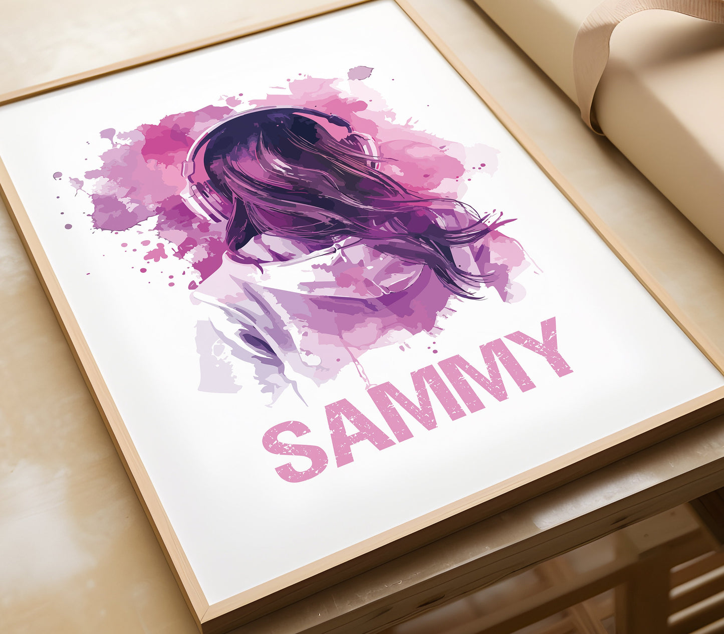 Personalised Gaming Prints, Gaming Decor, Gamer Wall Art, Teen Room Prints, Girls Bedroom Decor, Gaming Wall Art, Games Room Pink Wall Art