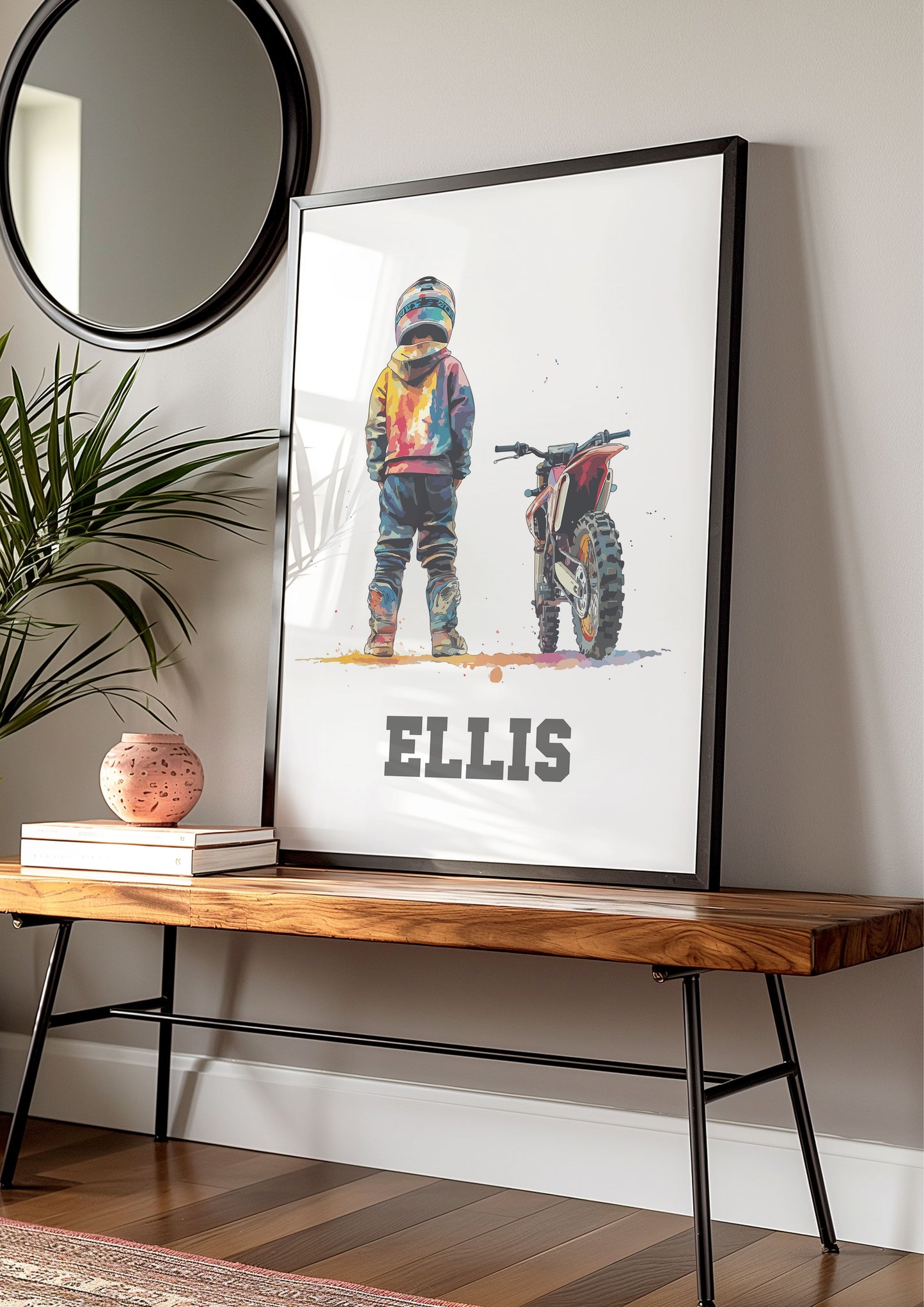 Personalised Dirt Bike Print