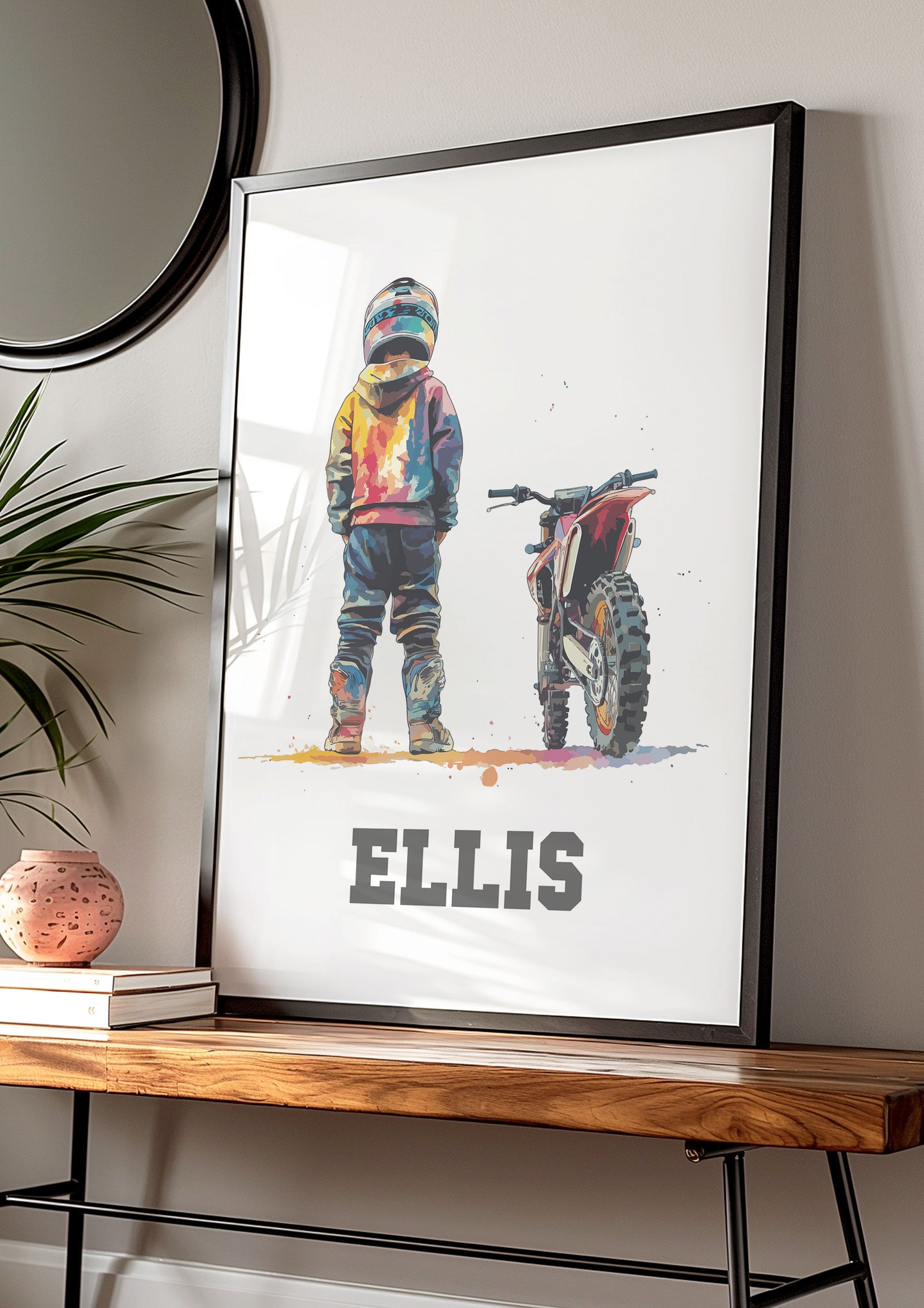 Personalised Dirt Bike Print