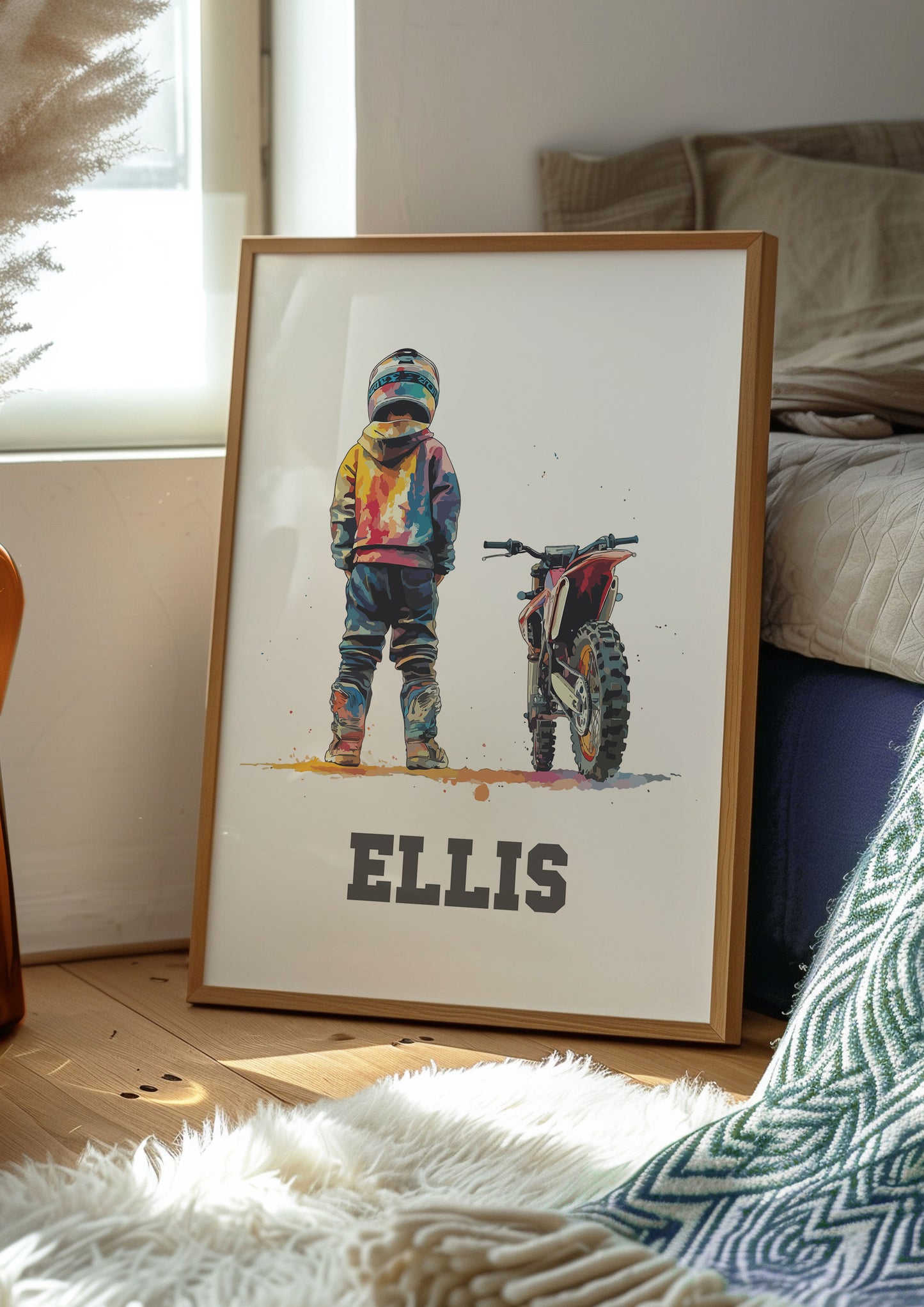 Personalised Dirt Bike Print