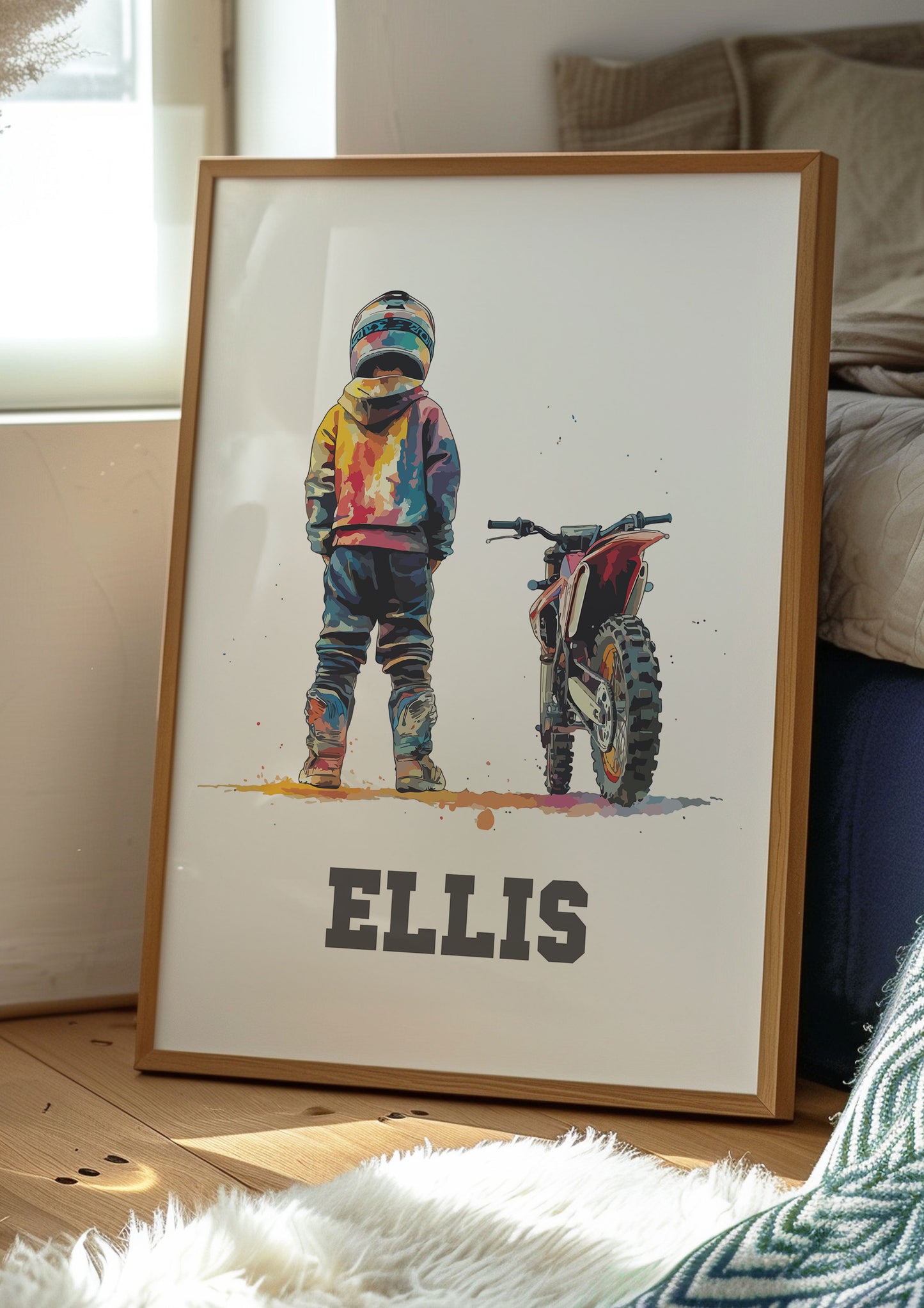 Personalised Dirt Bike Print