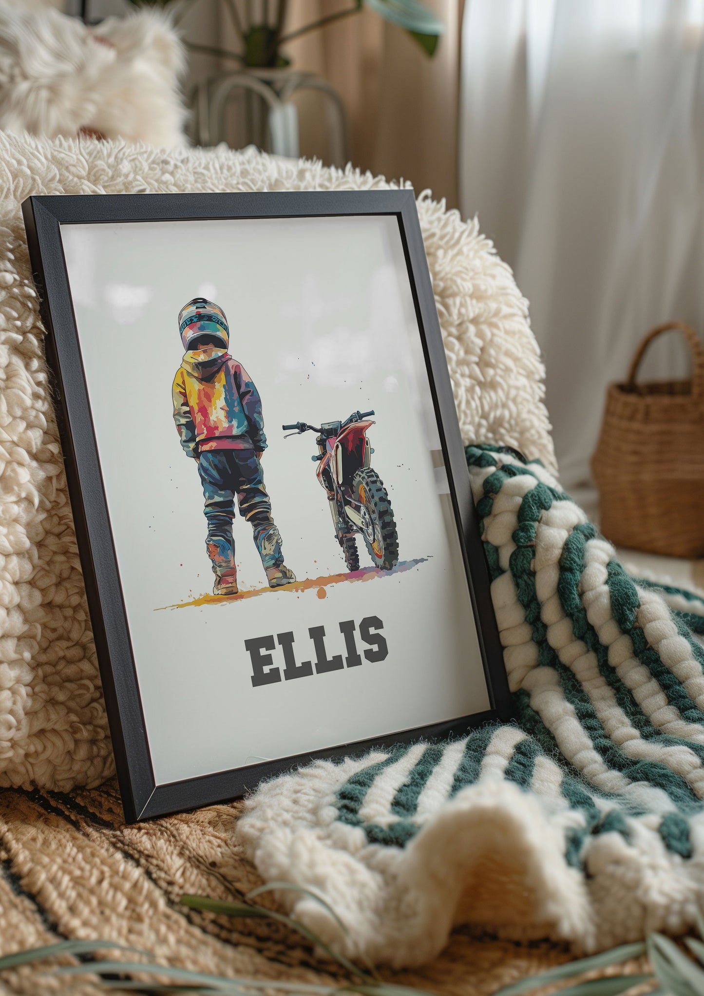 Personalised Dirt Bike Print