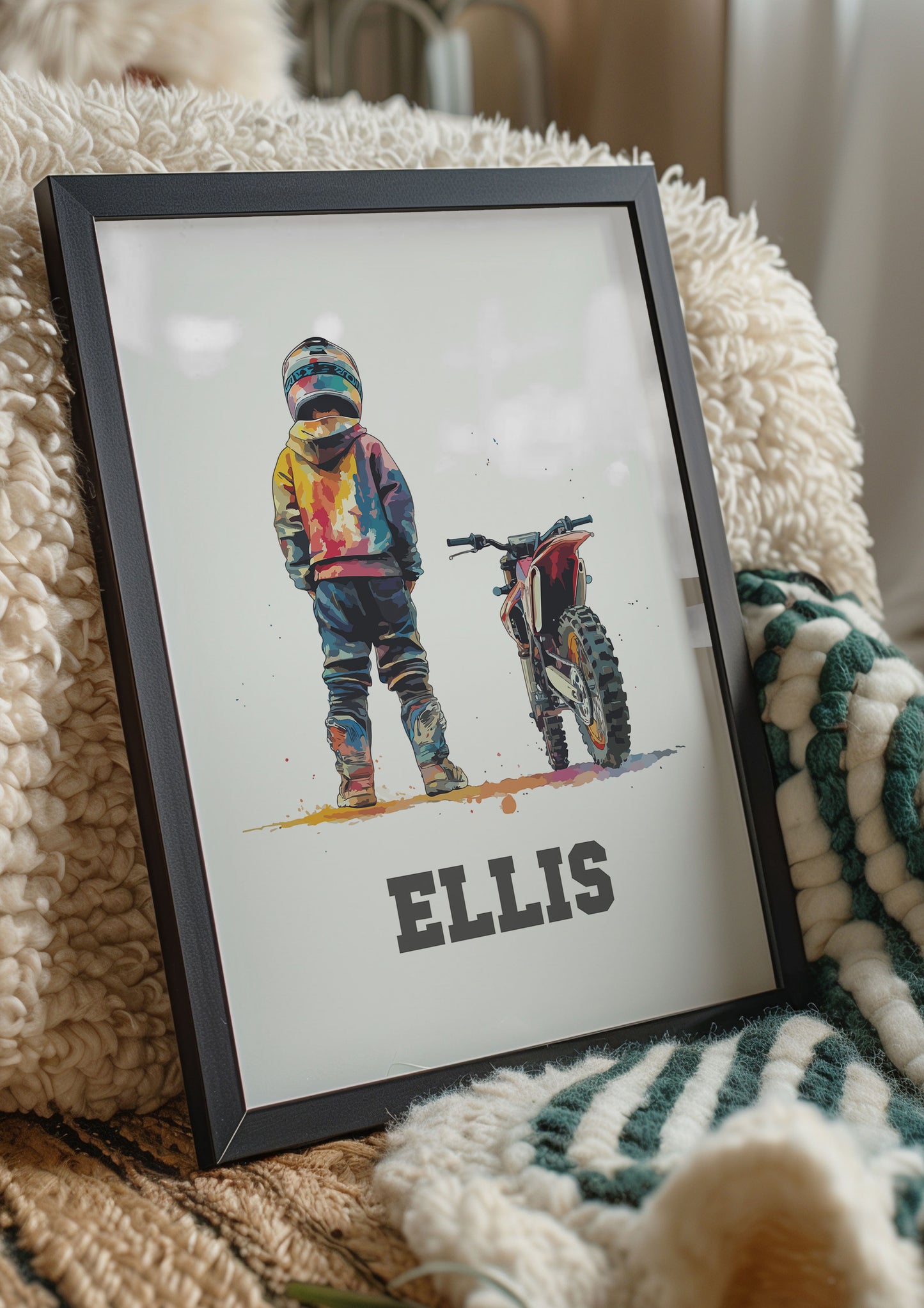 Personalised Dirt Bike Print