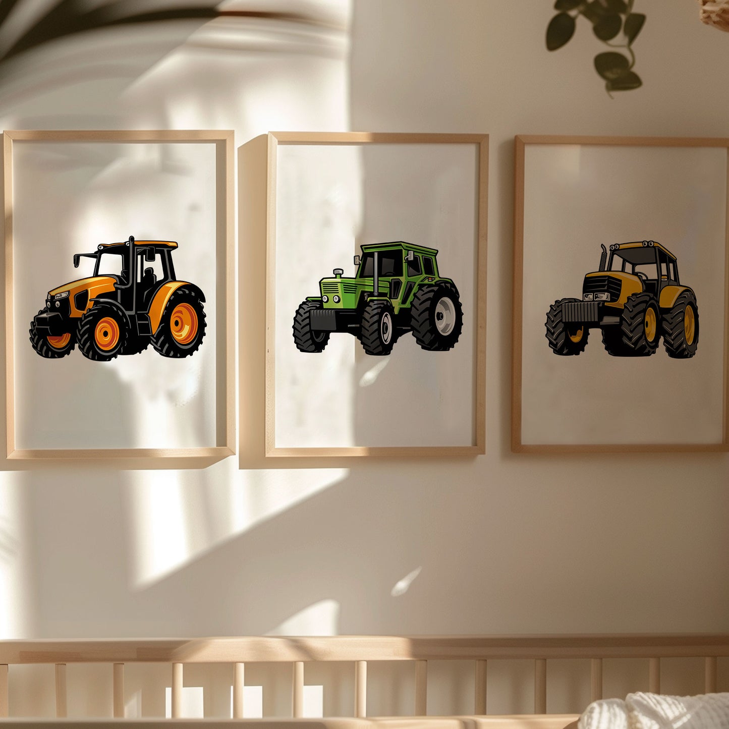 Tractor Prints Set of 3 Nursery Prints